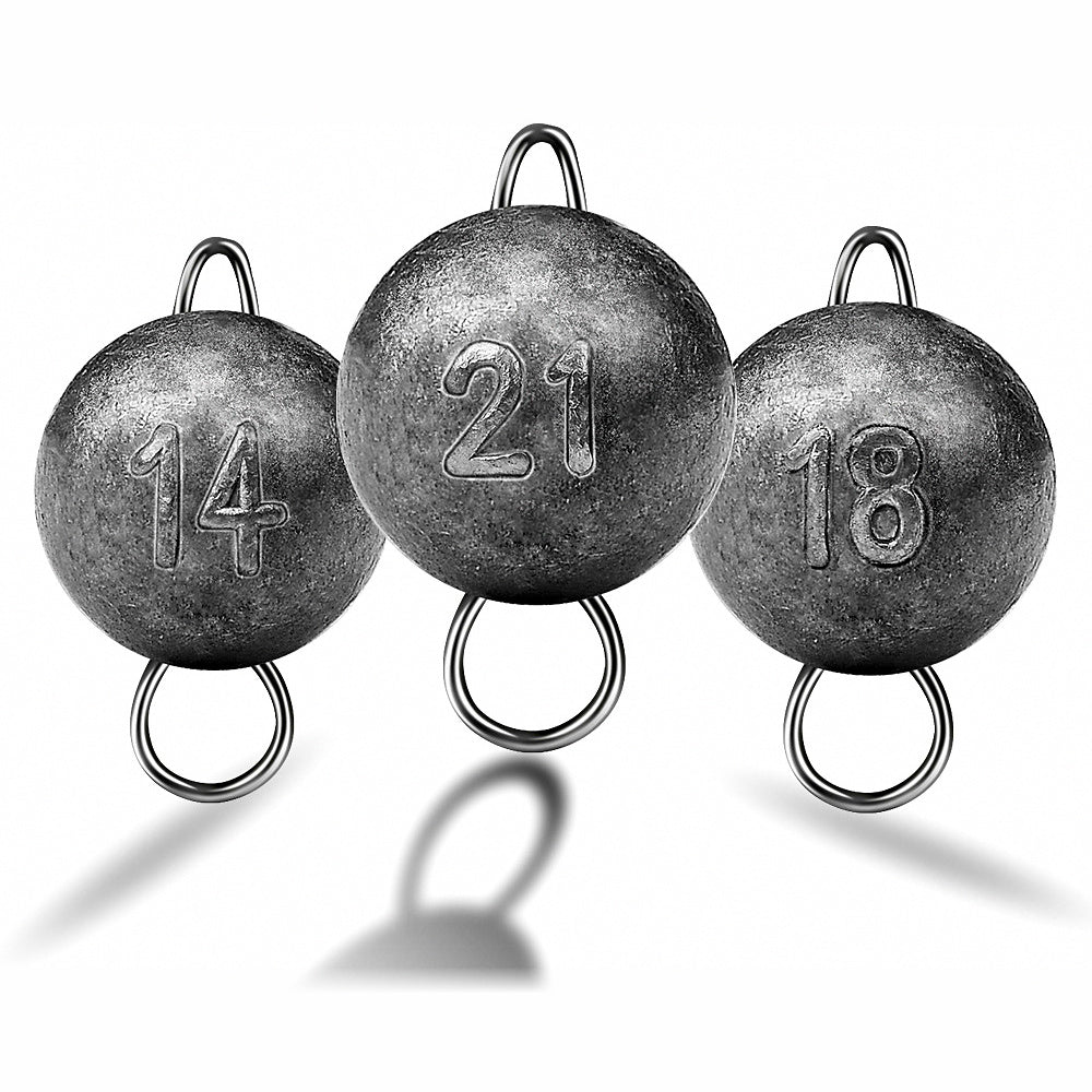 Round Lead Sinker for Texas Rig, 3–21 g (0.11–0.74 oz)