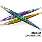 Long Metal Speed Jig, Lead, 80–300 g (2.8–10.6 oz)