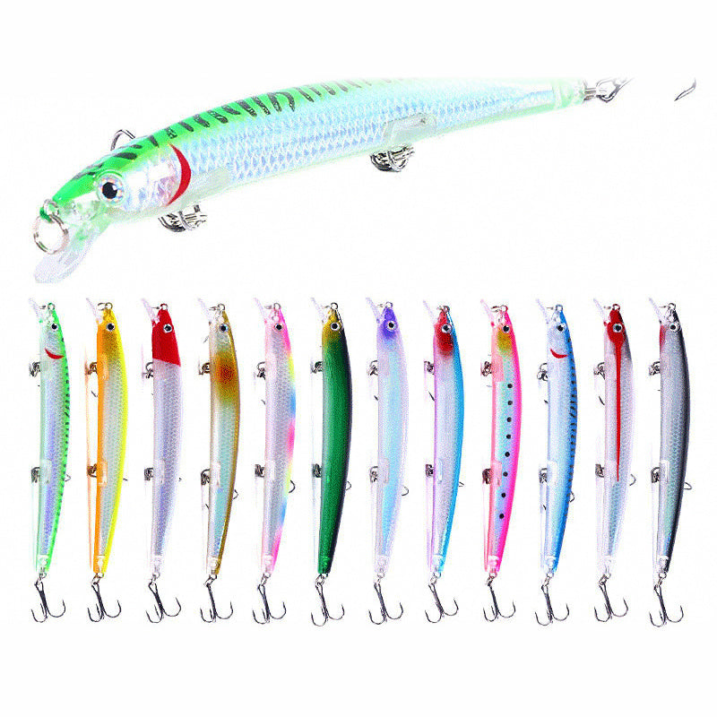 Floating Minnow Hard Bait, 13.5 cm (5.3 in), 15.5 g (0.55 oz)