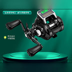S200 Digital Counter Round Baitcasting Reel, 7.3:1, 6 Bearings