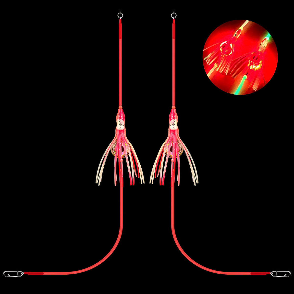 LED Light-Up Steel Wire Leader, 45 cm (17.7 in)