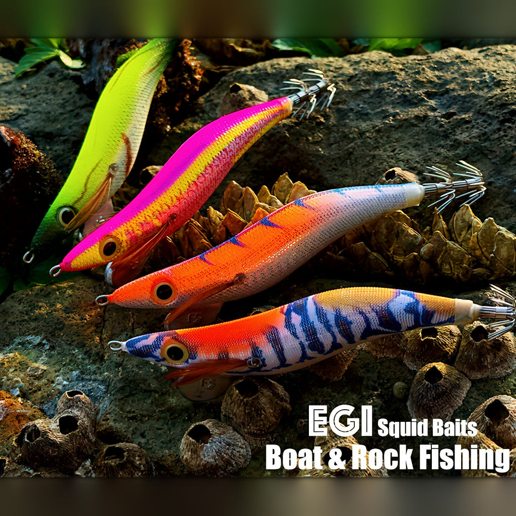 Glow Squid Jig Egi with Rattle, Size 3.5, 21 g (0.7 oz)