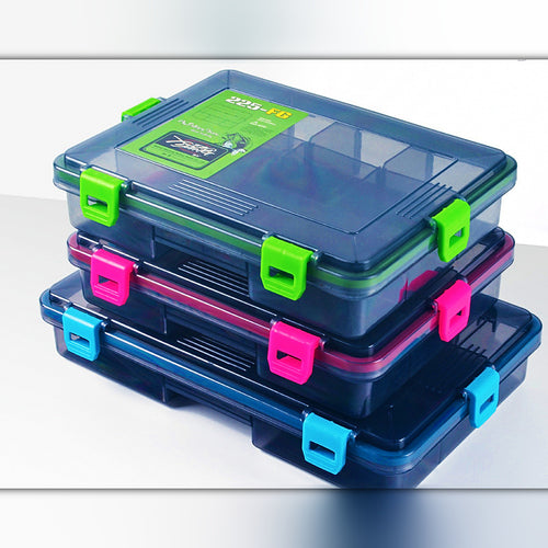 Plastic Lure & Tackle Storage Box, 3 Sizes, 4 Colors
