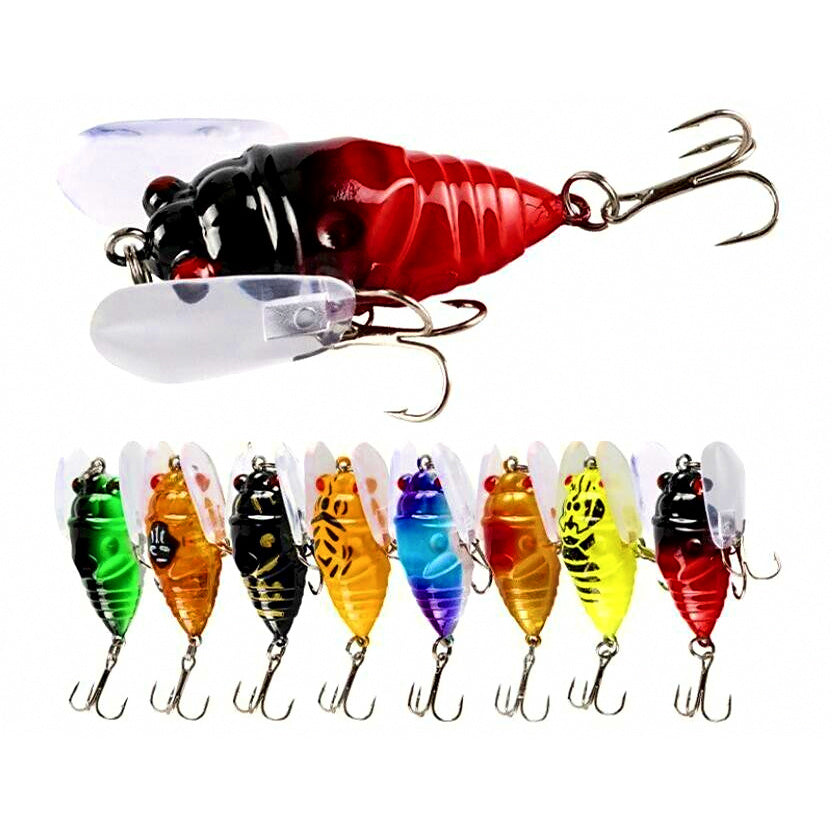 Cicada Topwater Popper Lure, 5.5 g (0.19 oz), Floating
