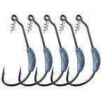 Weighted Wide Gap Crank Jig Head Hooks, 2–9 g (1/16–1/3 oz)