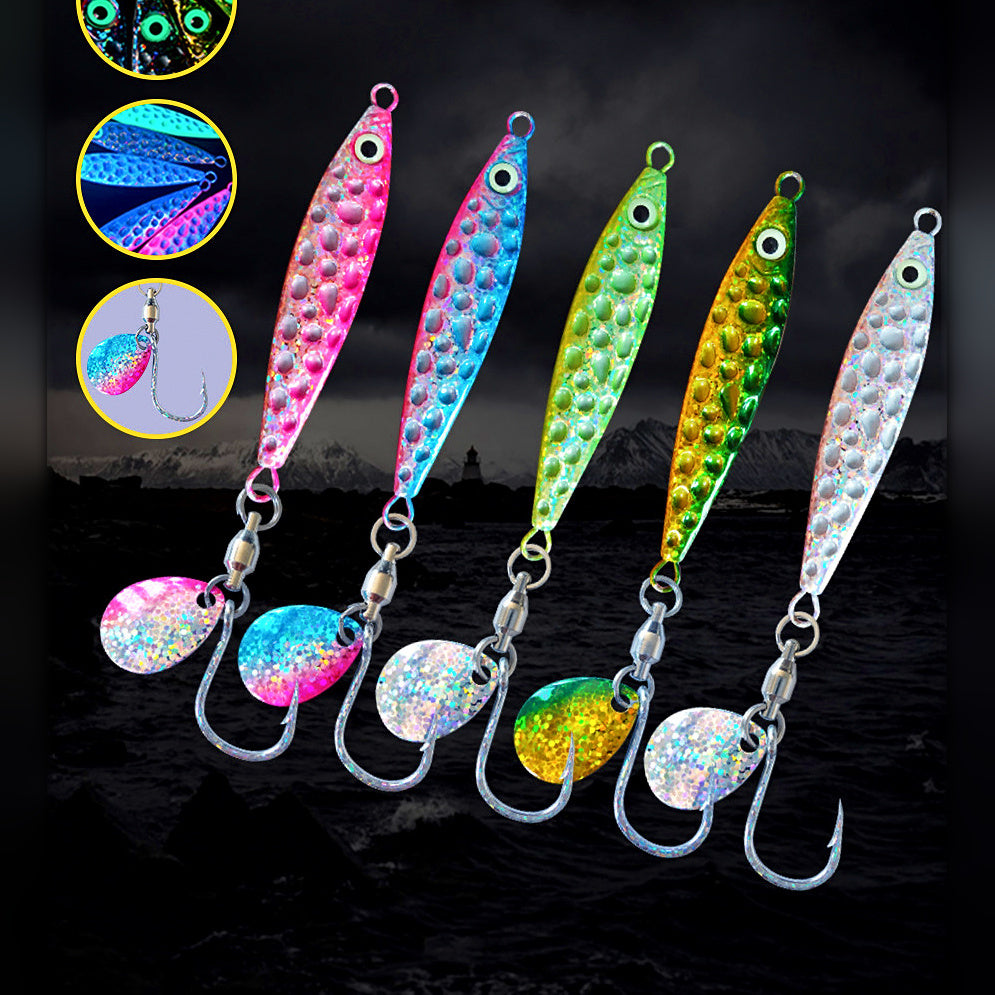 Metal Jig with Spinner Blade and Hook, 15–100 g (0.5–3.5 oz)