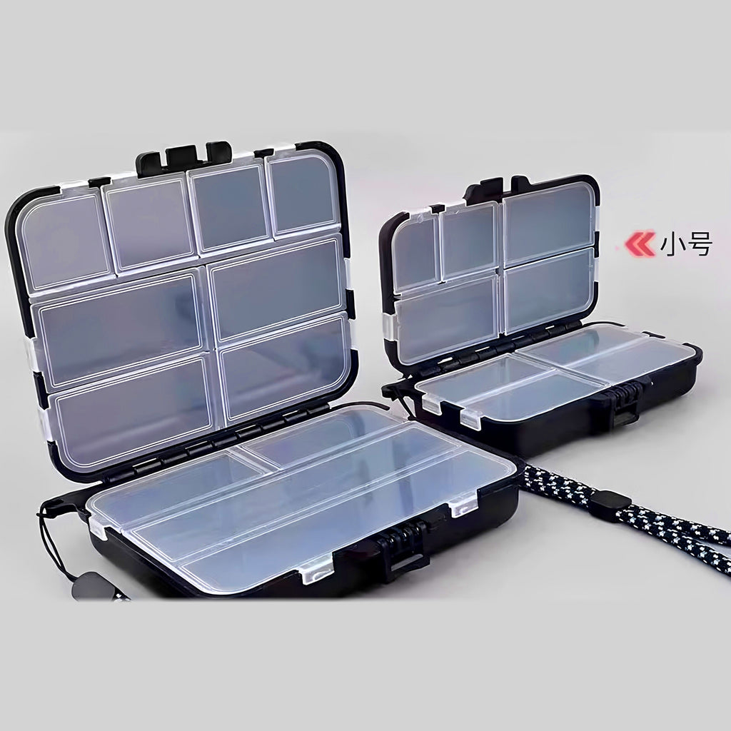 Plastic Lure Tackle Box, 9 or 12 Compartments