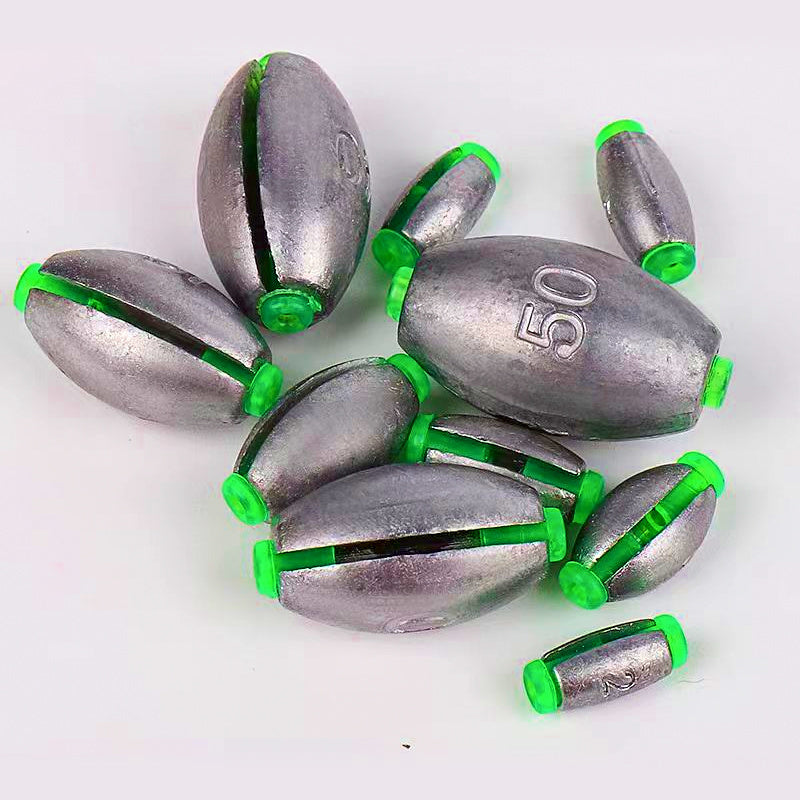 Open Split Lead Sinker, 3-30 g (0.1-1.1 oz)