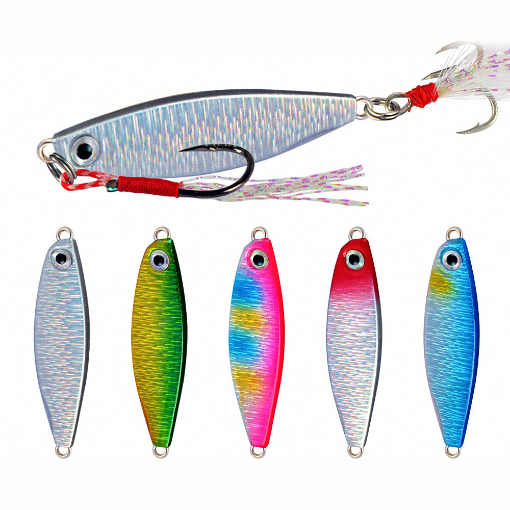Casting Metal Jig, 7–20 g (0.25–0.7 oz), Treble Hook