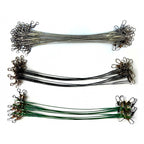 Wire Bite Leader with Swivel & Snap, 10–30 cm (4–12 in)