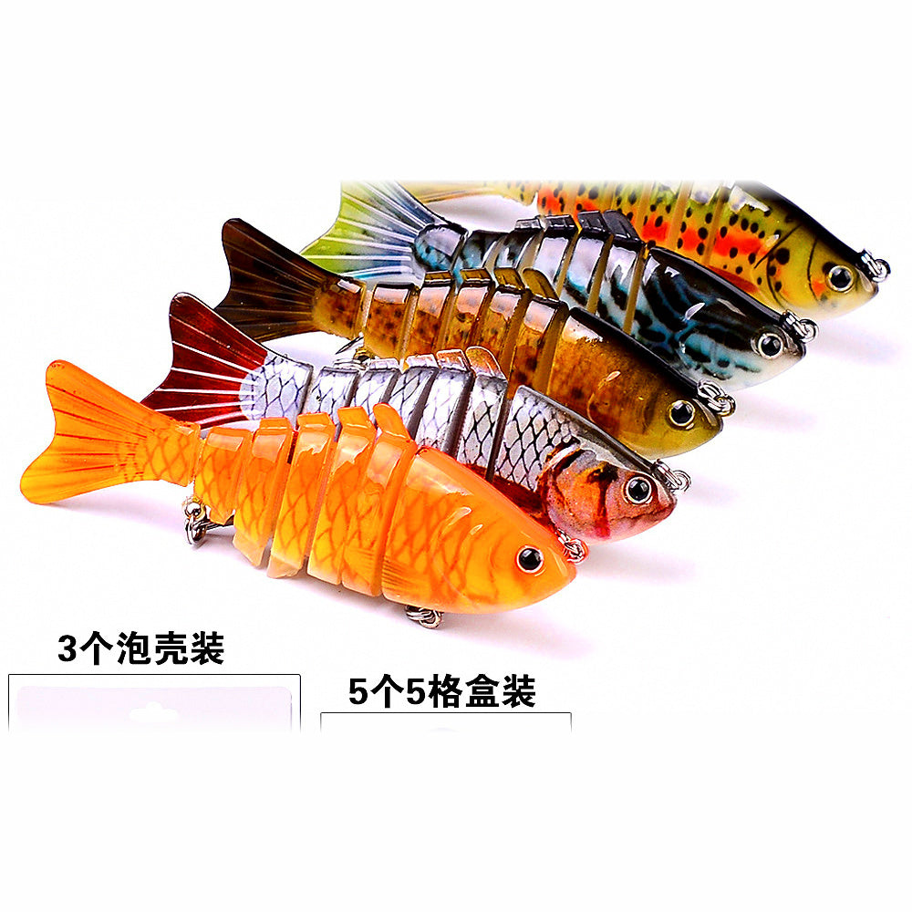 7-Segment Jointed Swimbait Hard Lure, 10 cm (4 in)