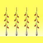 Fish Skin Bait Rig, 3 Rigs / 6 Hooks, Multi-Hook String Rig