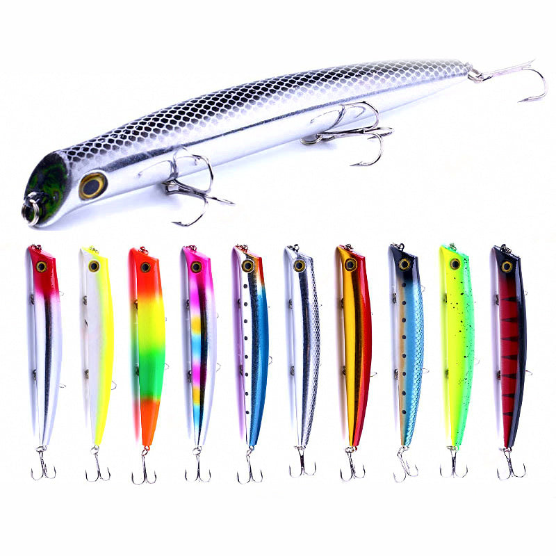 Topwater Popper Lure, 12 cm (4.7 in) 17 g (0.6 oz), #6 Hook