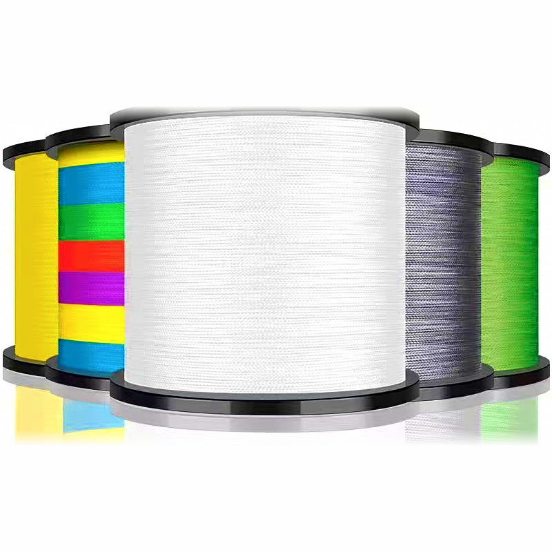 4-Strand Braided PE Line, PE 0.6–8.0, 6 Colors