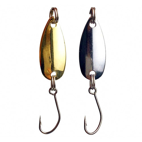 Metal Spoon Lure, Blank or Single Hook, 0.8-2 g (0.03-0.07 oz)