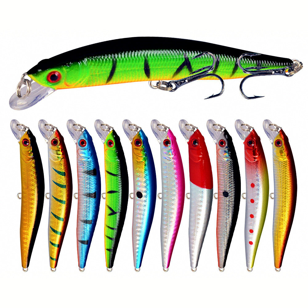 Floating Minnow Hard Bait, 9.5 cm (3.7 in), 8.5 g (0.3 oz)