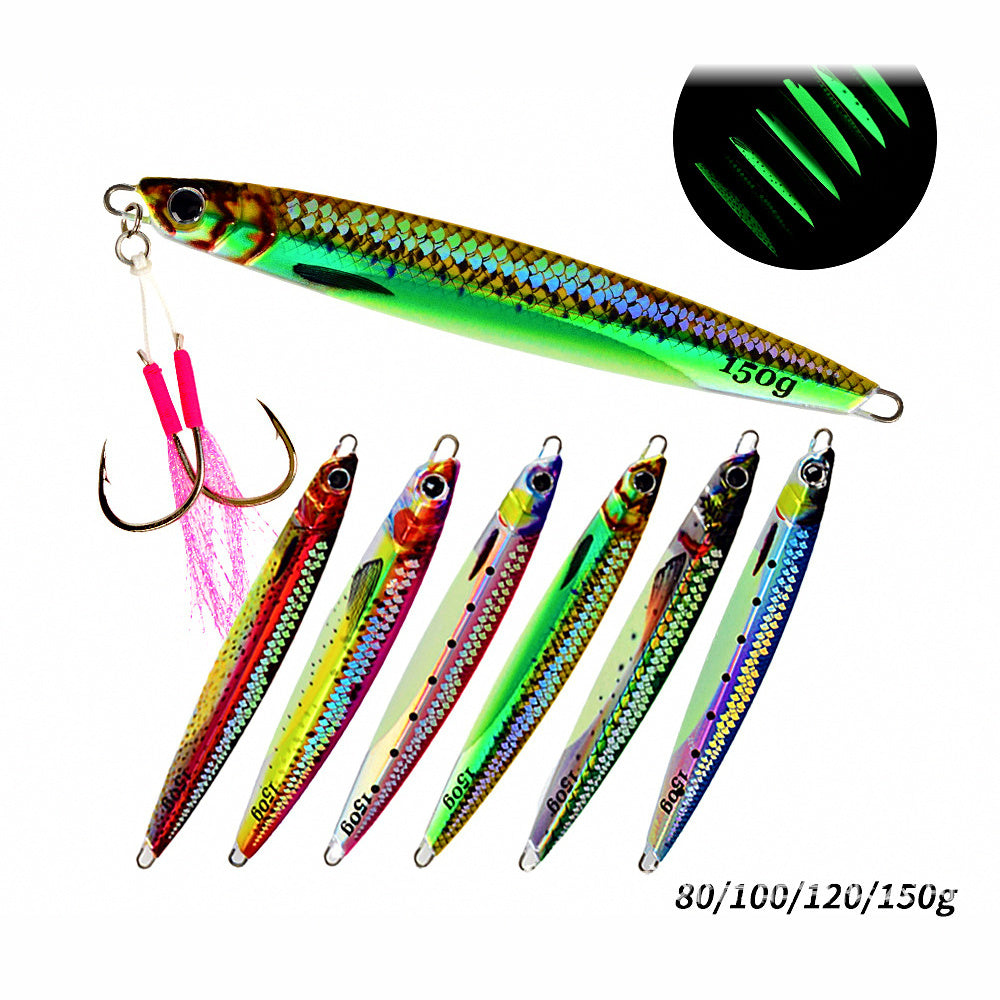 Glow Slow Pitch Jig, 60–150 g (2.1–5.3 oz)