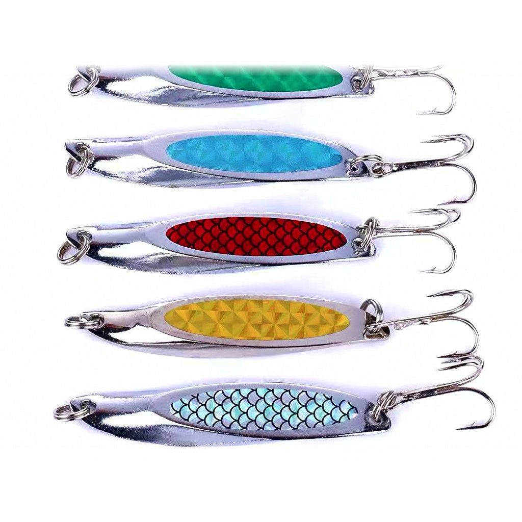 Casting Spoon Lure with Treble Hook, 5–20 g (0.18–0.7 oz)
