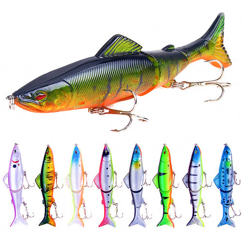 3-Section Jointed Minnow Hard Bait, 13 cm / 18 g (0.6 oz)