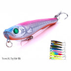 Topwater Pencil Bait, 7 cm (2.8 in) 6.7 g (0.24 oz), Two Hooks