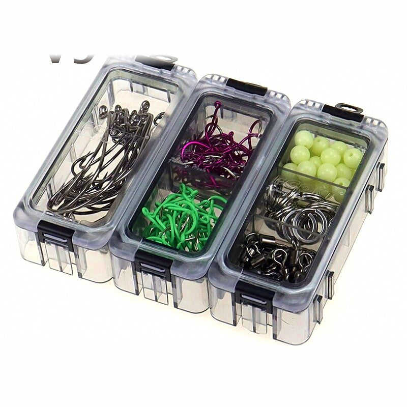 Magnetic Waterproof Glow Tackle Box, Clear Hook Storage Case