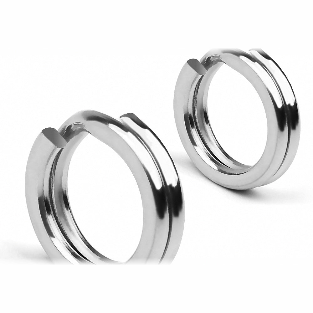 Stainless Steel Double Split Rings, 100 pcs, Sizes 0–6