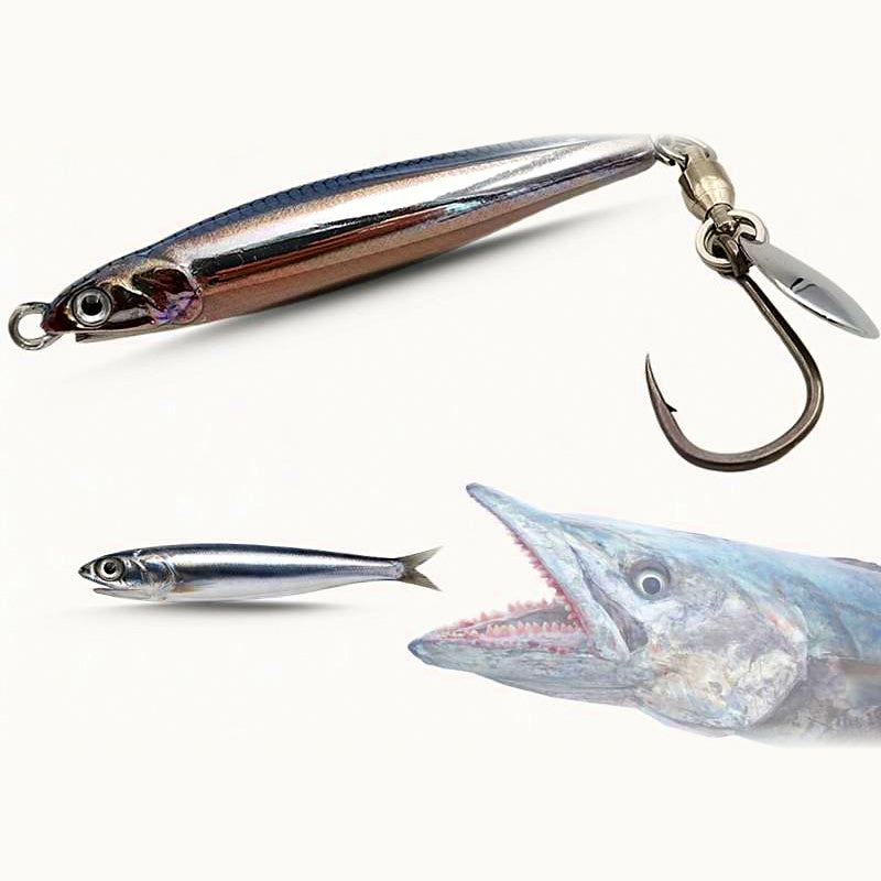 Anchovy Style Metal Jig, 10–120 g (0.4–4.2 oz)