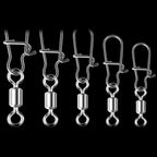 Safety Pin Snap Swivels, Sizes 2–14, 50 or 100 Pack