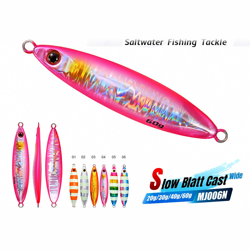 Slow Pitch Metal Jig, 20–60 g (0.7–2.1 oz)