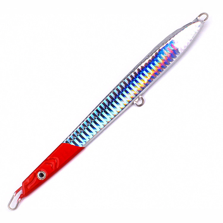 Slim Metal Jig, 150 g (5.3 oz), Red Head Laser