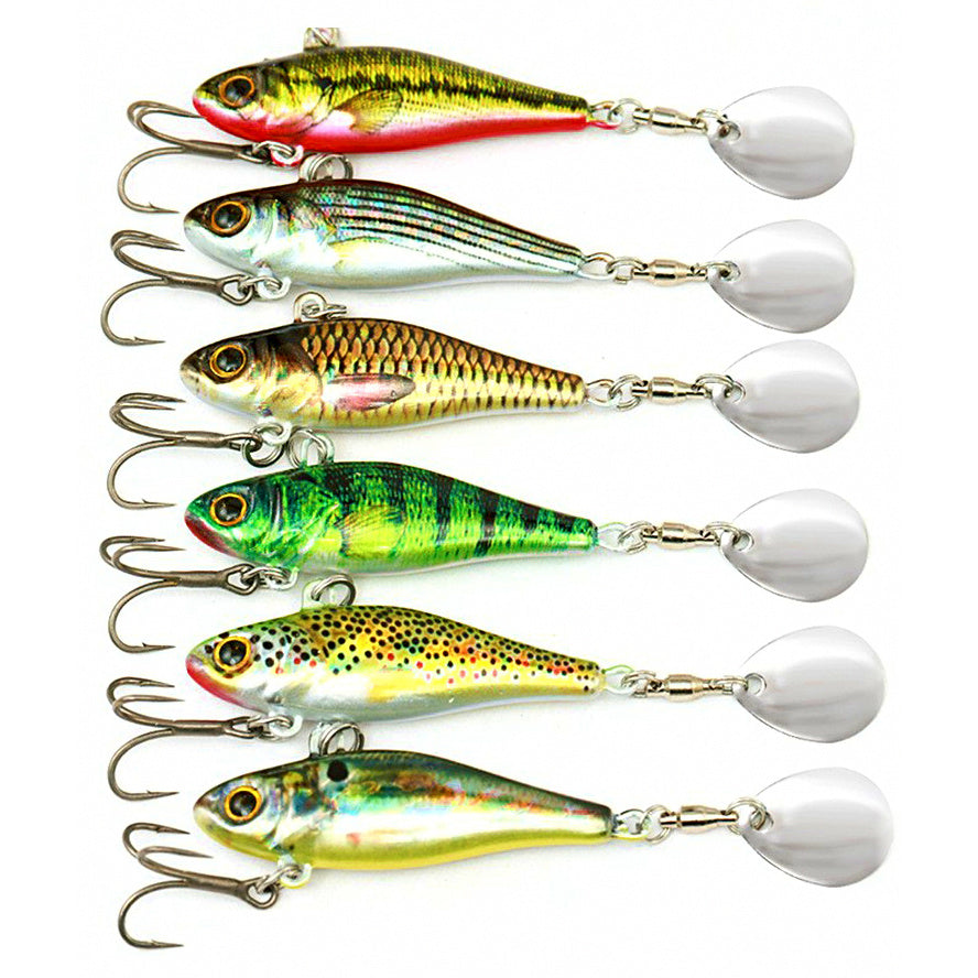 Metal VIB Blade Bait Lure with Bearing Swivel, Boxed