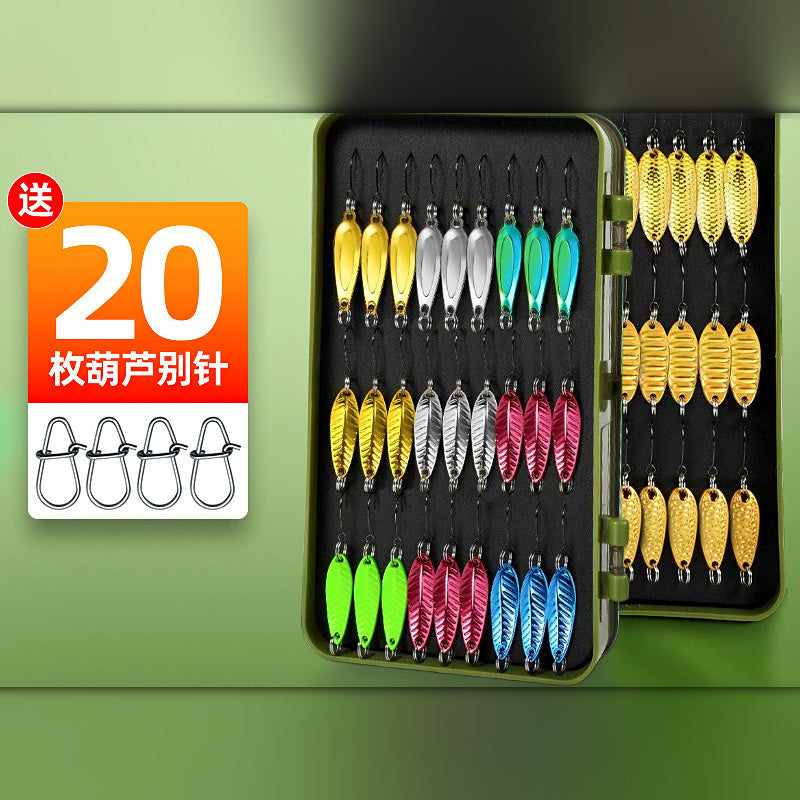Mini Casting Spoon Lures with Single Hook, Assorted Set