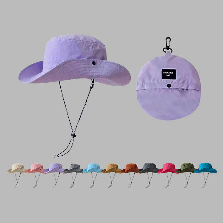 Foldable Sun Bucket Hat, Quick-Dry, Unisex, 2 Sizes