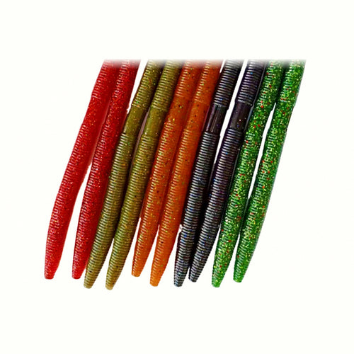 Noodle Worm Soft Plastic Bait, 10 cm & 14 cm (4 in & 5.5 in)