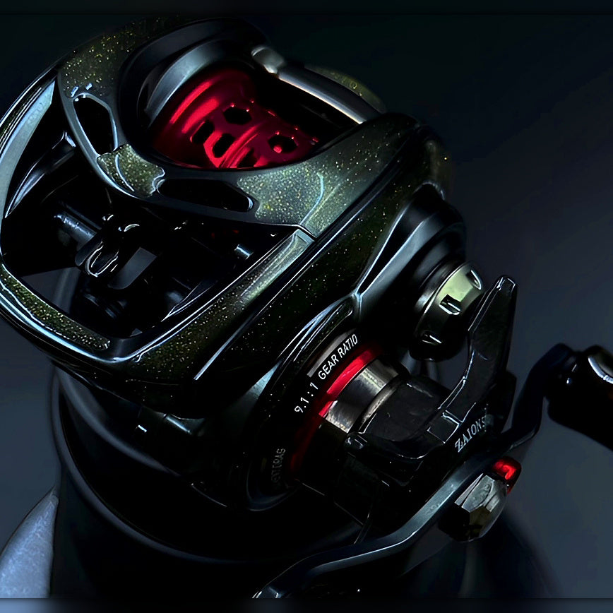 Baitcasting Reel Protective Film, Clear 3D Cloth-Texture Wrap