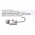Micro Soft Lure with Barbed Hook, 3–5 g (0.11–0.18 oz)