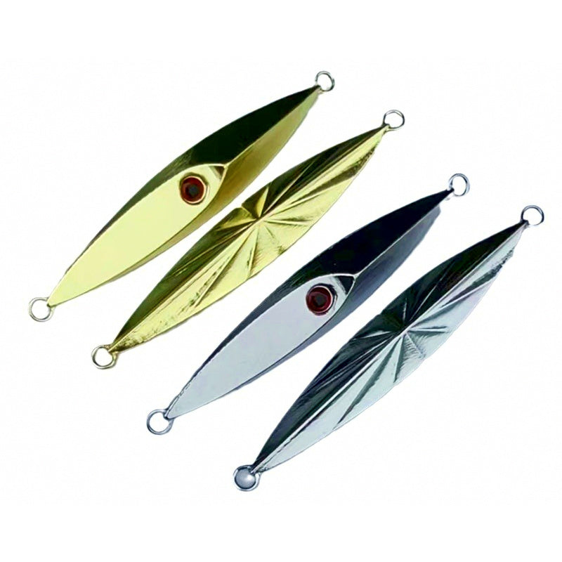 Metal Jig, Chrome Silver or Gold, 40–600 g (1.4–21 oz)