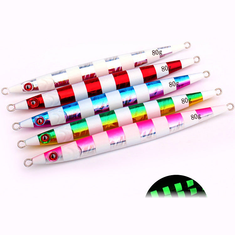 Fast-Sinking Glow Metal Jig, 80–400 g (2.8–14.1 oz)