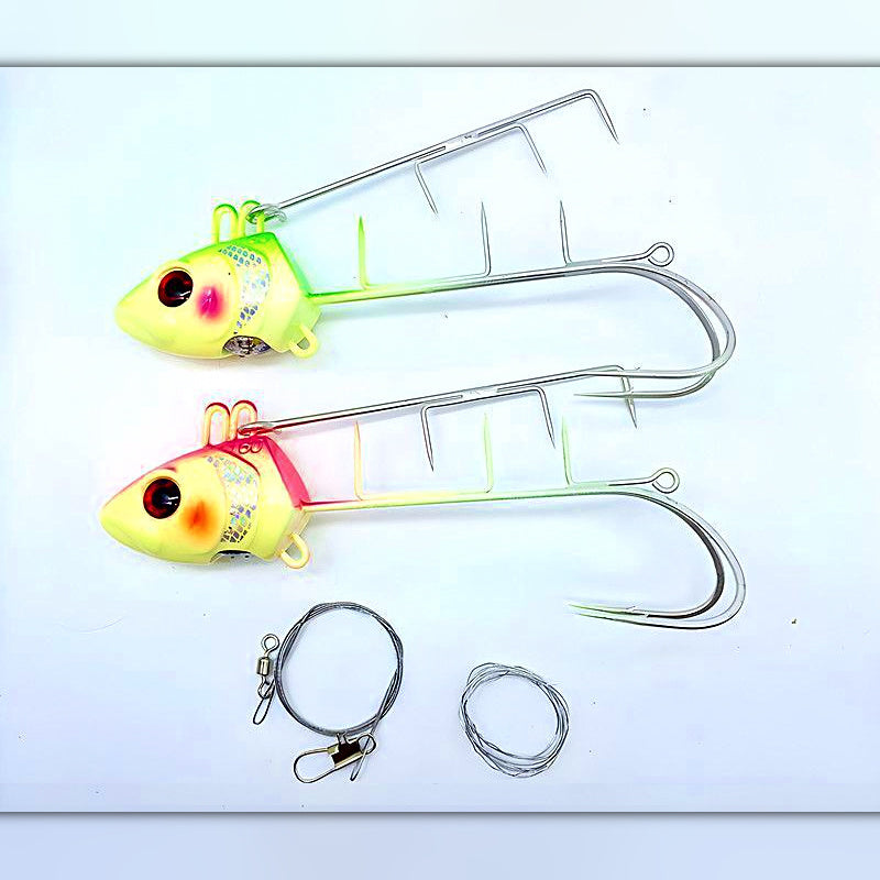 Glow Scaled Metal Jig w/ Assist Hooks, 80–300 g (2.8–10.6 oz)