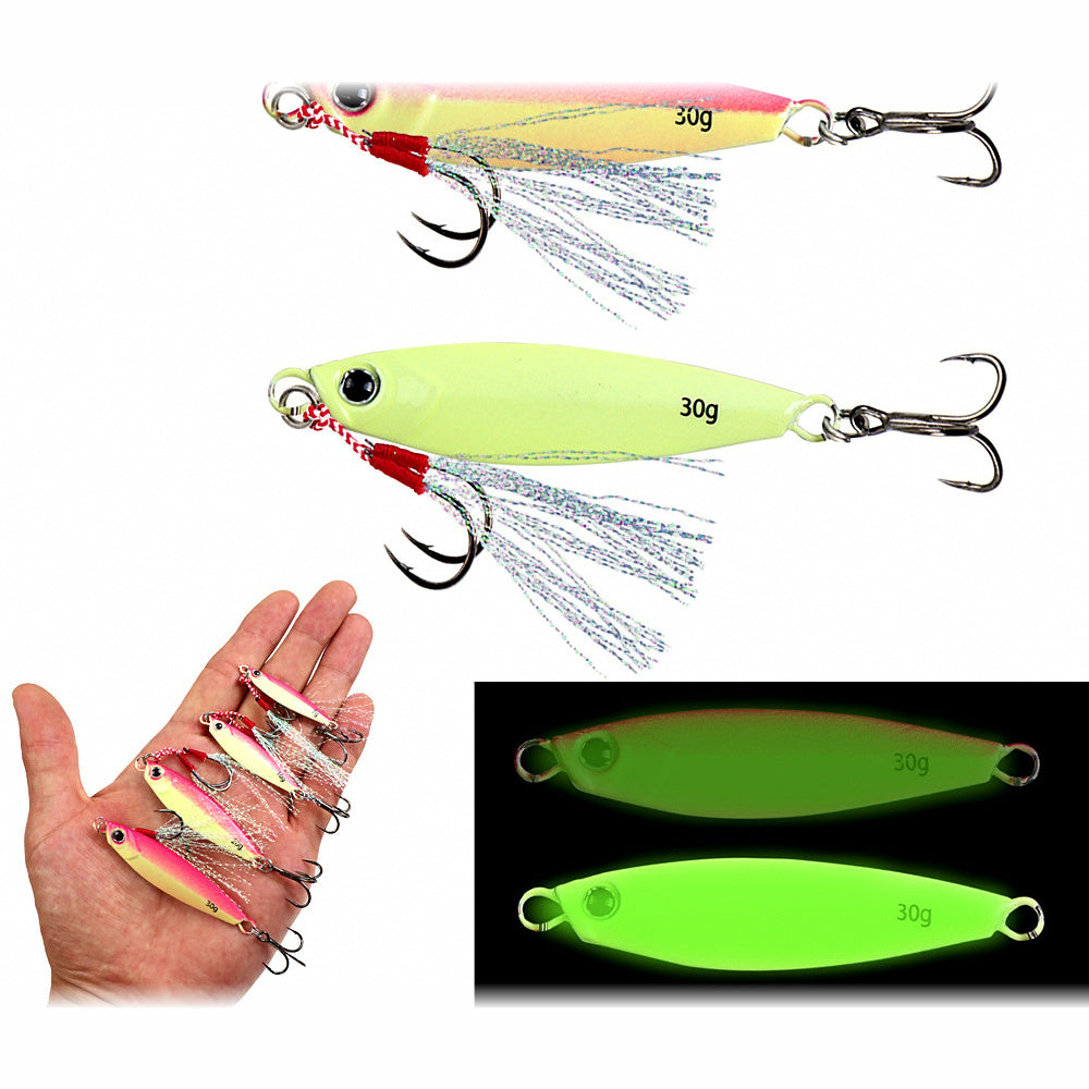 Glow Casting Metal Jig, Double Hook, 7–30 g (0.25–1.06 oz)