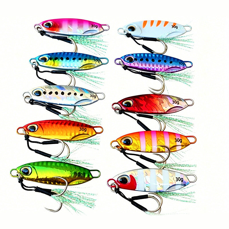 Slow Pitch Metal Jig, 10–50 g (0.4–1.8 oz)