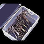 Wide Gap Offset Worm Hooks, Barbed, 10 Pack, 1/0–3/0