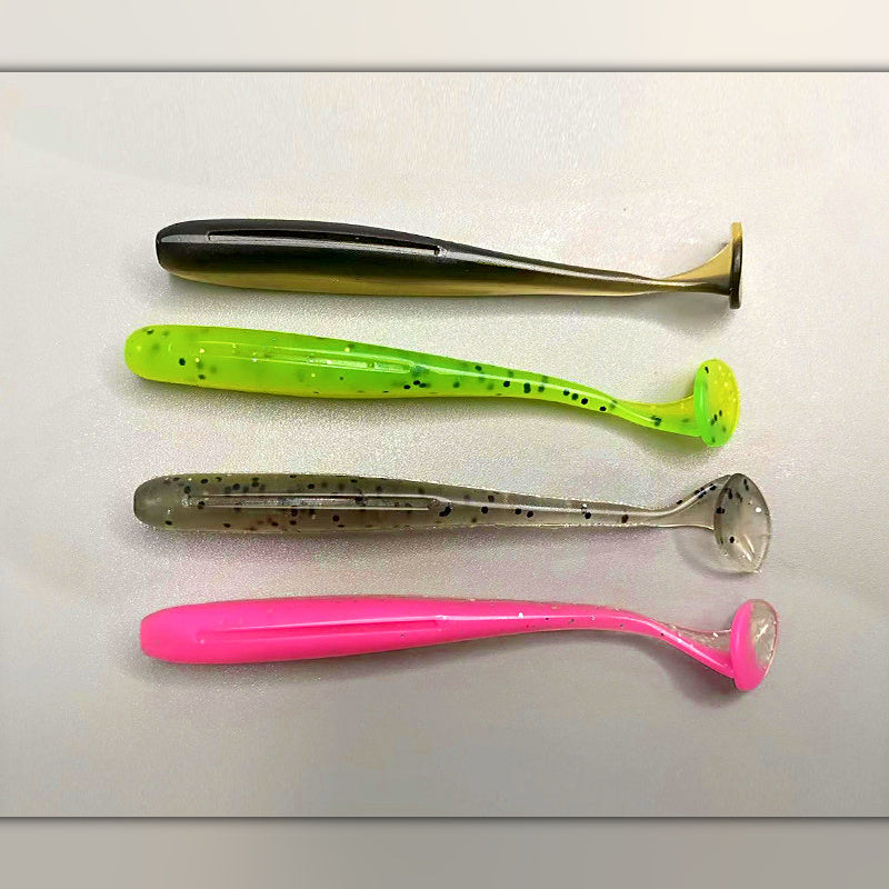 T-Tail Soft Plastic Swimbait, 50-Pack, 5.5–7.5 cm (2.2–3.0 in)
