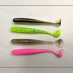 T-Tail Soft Plastic Swimbait, 50-Pack, 5.5–7.5 cm (2.2–3.0 in)