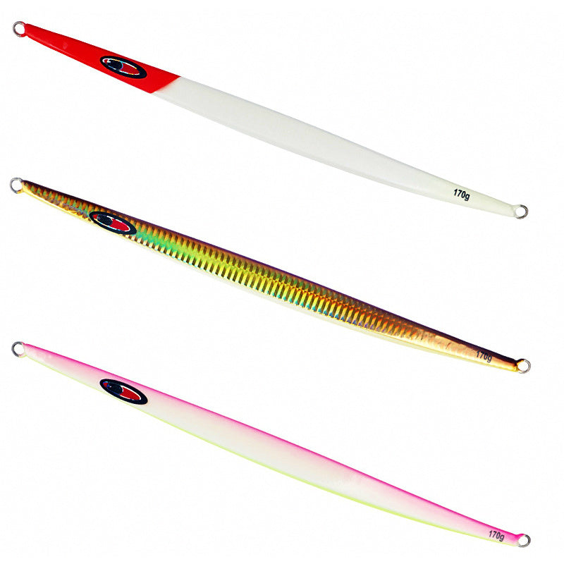 Glow Metal Jig, 170 g (6.0 oz), Long Crescent Body