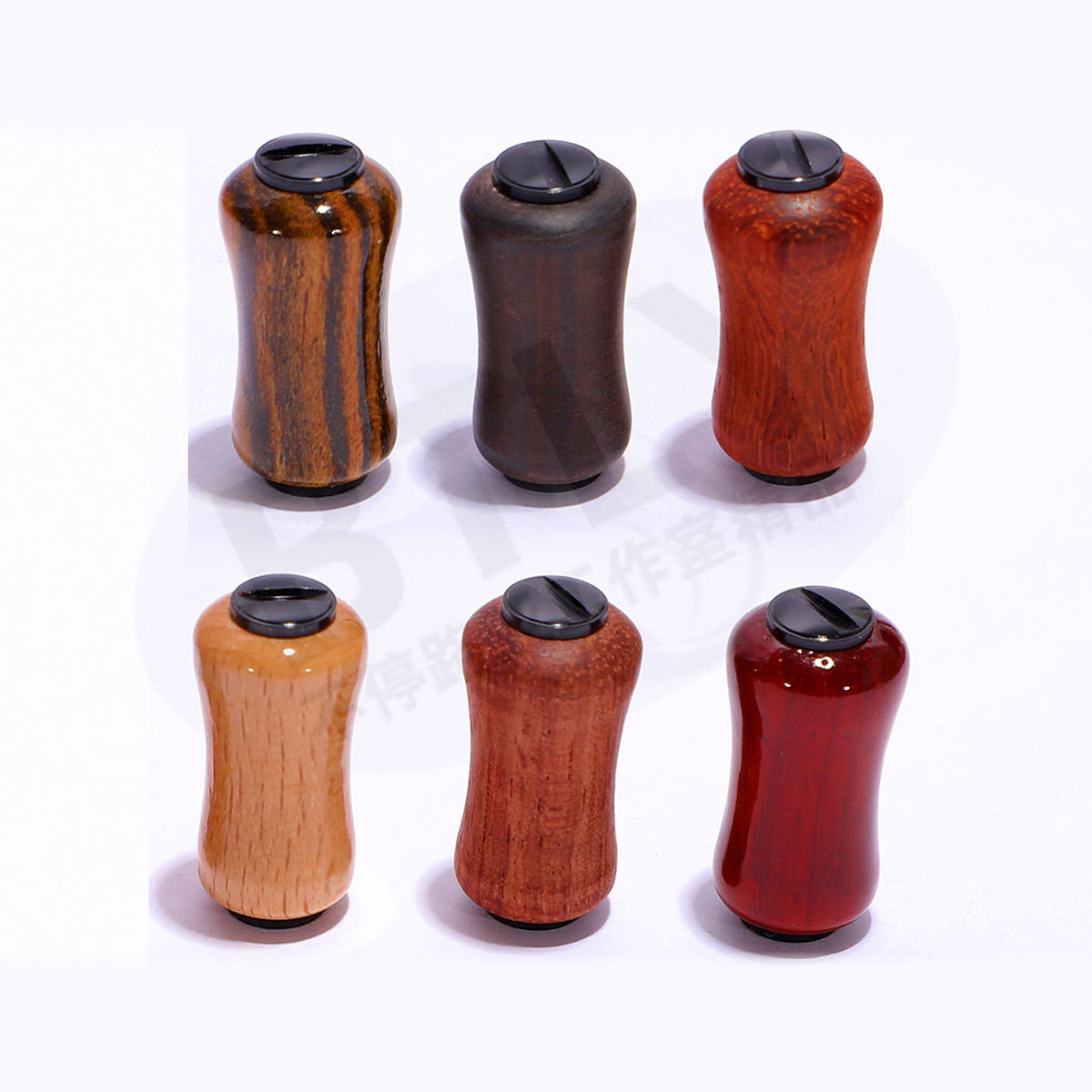 Wooden Baitcasting Reel Handle Knob, Round or Flat