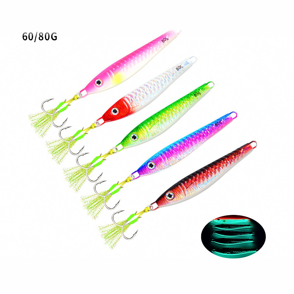 Casting Metal Jig, 60 g & 80 g (2.1 oz & 2.8 oz)