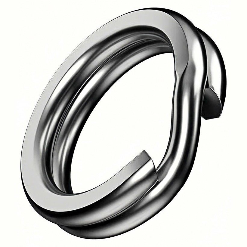 Stainless Steel Double Split Rings, 4.5–14 mm OD
