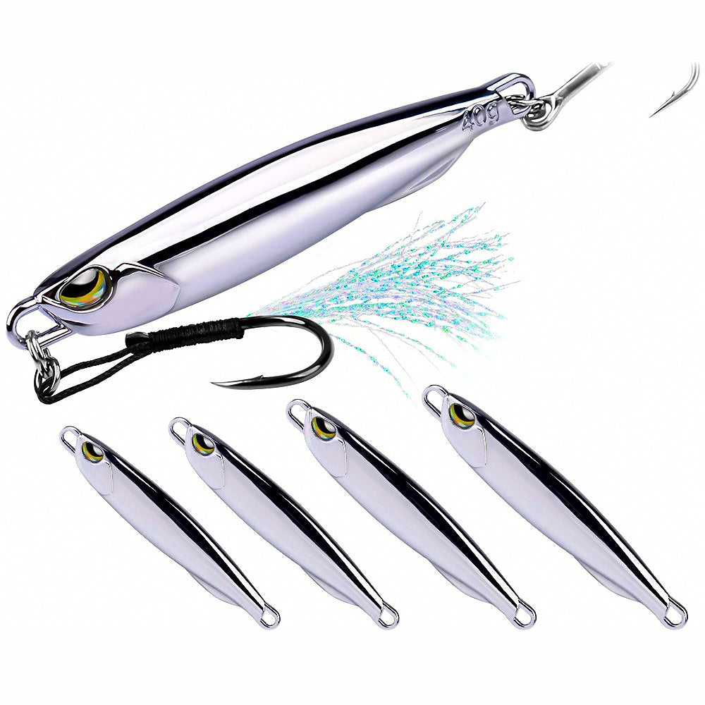 Silver Metal Casting Jig, 15–40 g (0.5–1.4 oz)