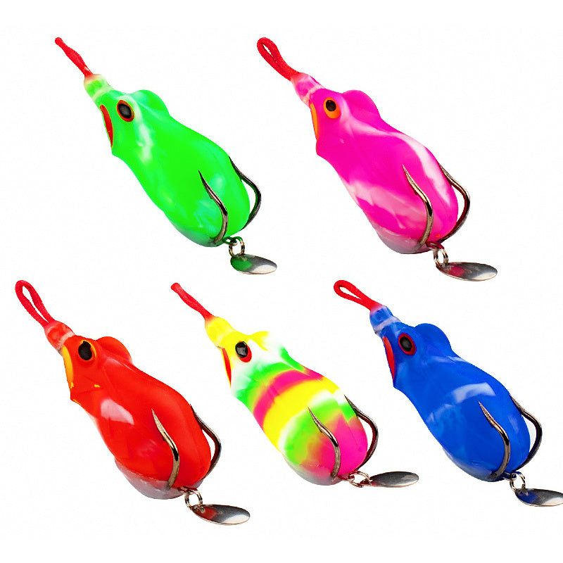 Frog Lure with Spinner Blade, 10 g (0.35 oz), Double Hook